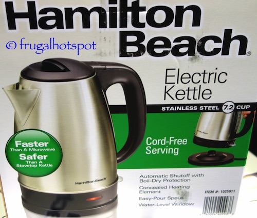 Costco Sale Hamilton Beach S/S Electric Kettle 14.99 Frugal Hotspot