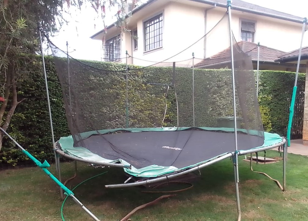 How to Fix a Large Trampoline Mat Hole Using a Sewing Machine