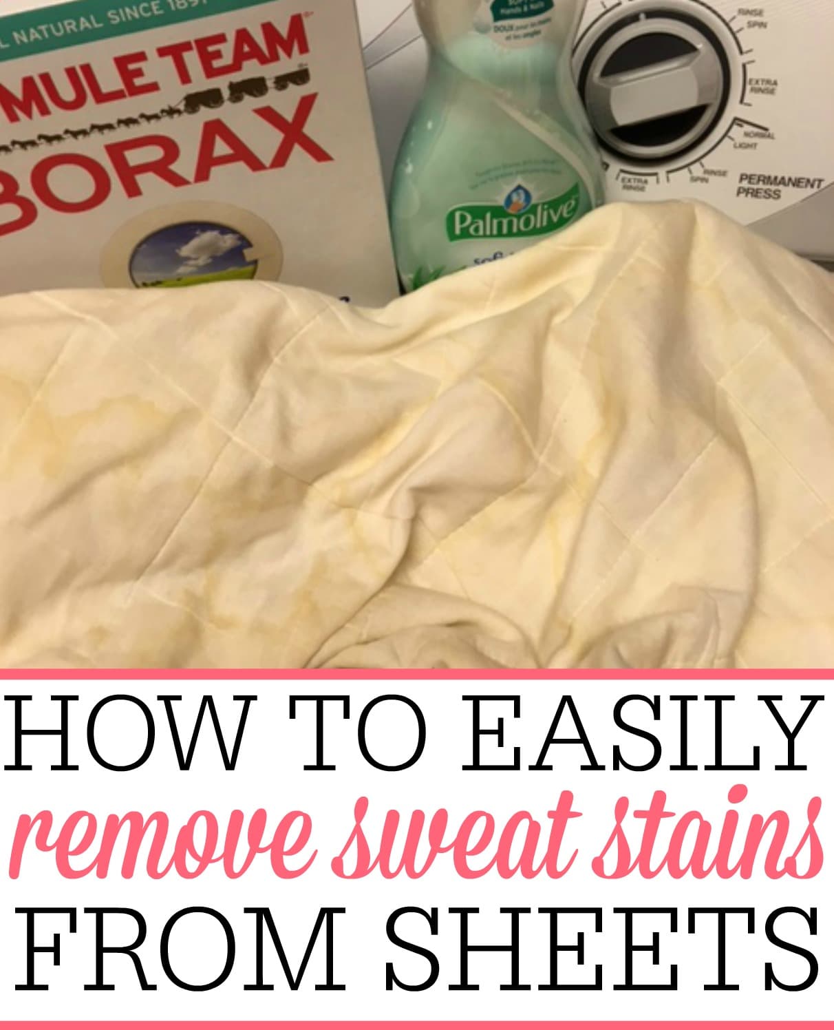 How To Easily Remove Sweat Stains From Sheets & Blankets Frugally Blonde