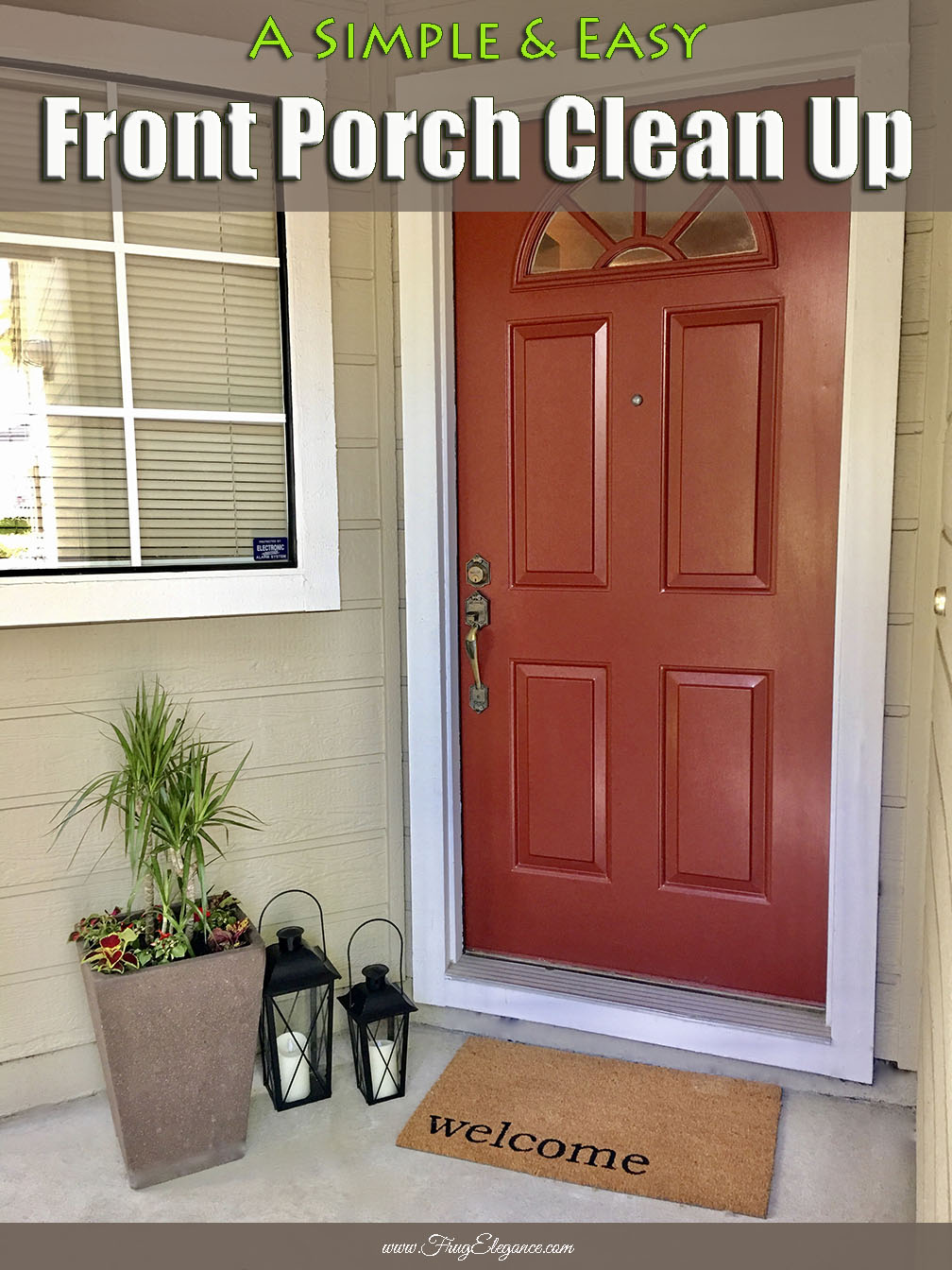 A Simple and Easy Front Porch Clean Up FrugElegance