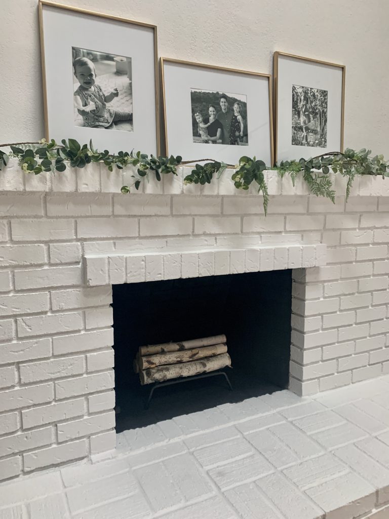 DIY Brick Fireplace Update FrugElegance