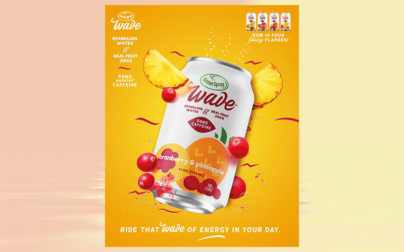 Ocean Spray launches Ocean Spray Wave™, a caffeinated sparkling water