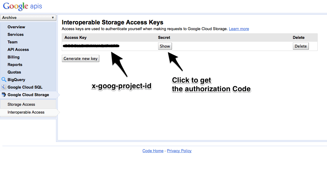 Access your Google Cloud Storage with Cyberduck Fruit du dragon