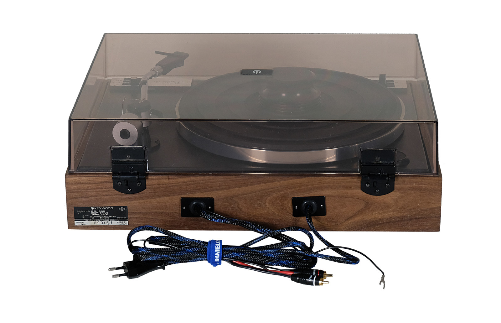 Kenwood KD 1033 turntable. Classic Vintage. Fully revitalized. Shure