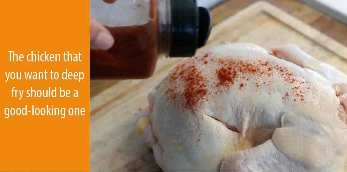 How to Deep Fry A Whole Chicken in Peanut oil!