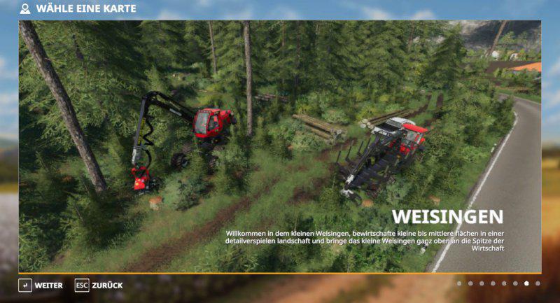 Weisingen Forst v1.0 Map Farming Simulator 19 Mod / FS19