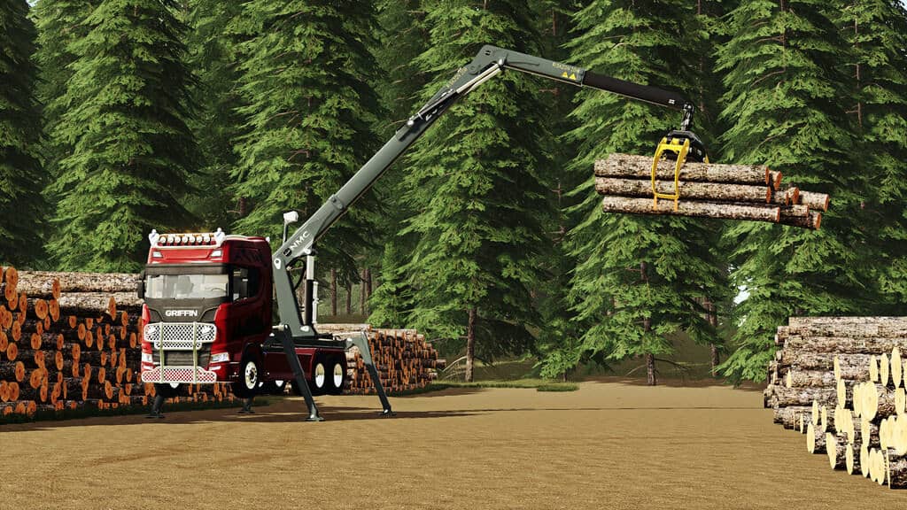 NMC Timber Loader 1.0.0.0 Mod Farming Simulator 19 Mod / FS19