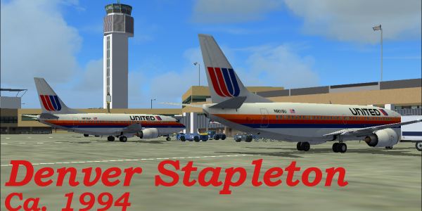 FS2004 Denver Stapleton International Airport , Circa 1994
