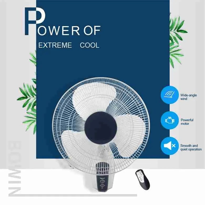 wall mounted ventilation fan electric wall fan with remote FW40710R
