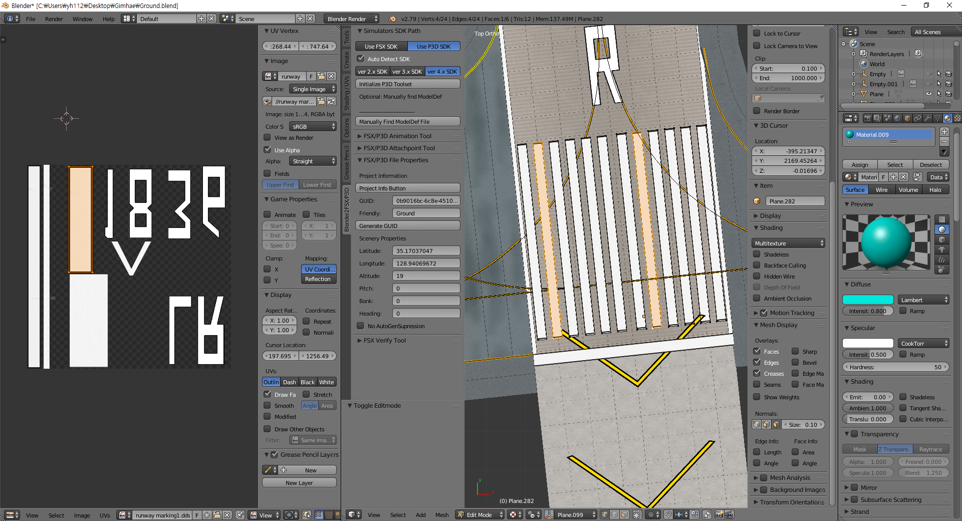 P3D v4 Blender mapping error FSDeveloper