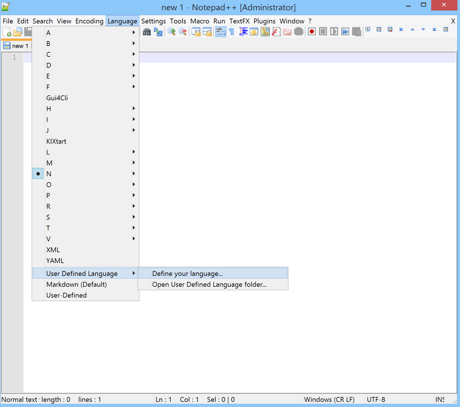 Create a User Defined Language for Notepad++ FSDeveloper