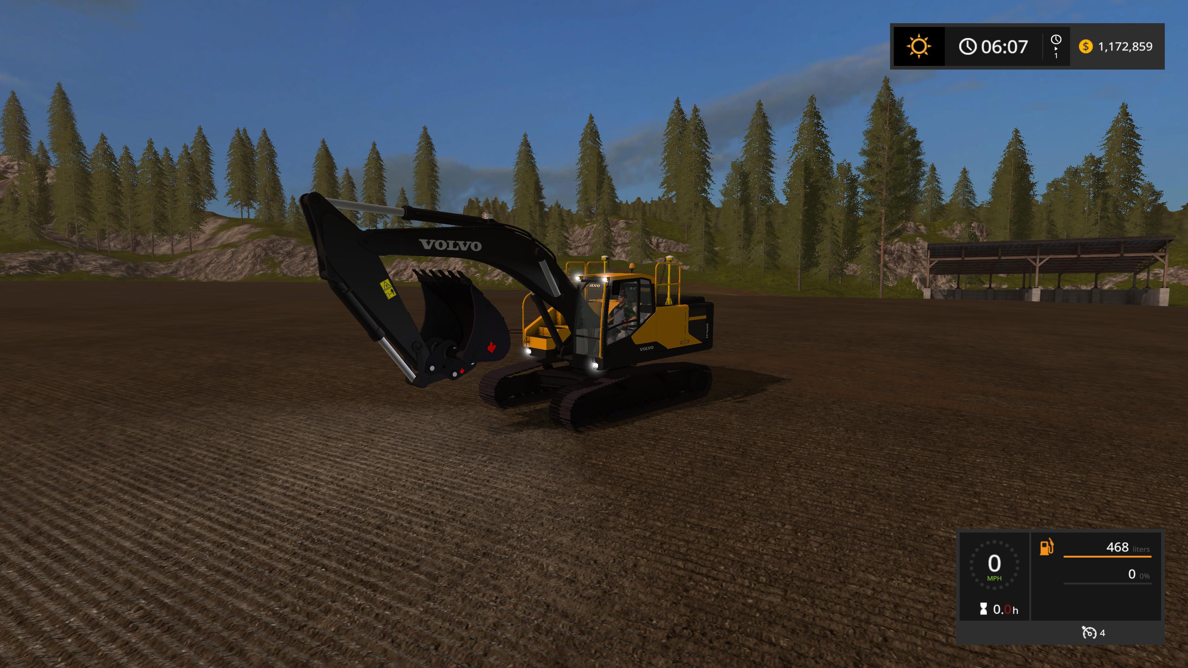 VOLVO EC300E V2 FS17 Farming Simulator 17 mod / FS 2017 mod