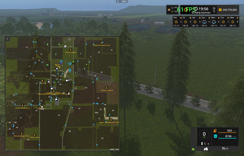 American Map Farming Simulator 17 MidWest.USA V 2.0 Multifruit FS17 Farming Simulator 17 mod / FS 2017 mod