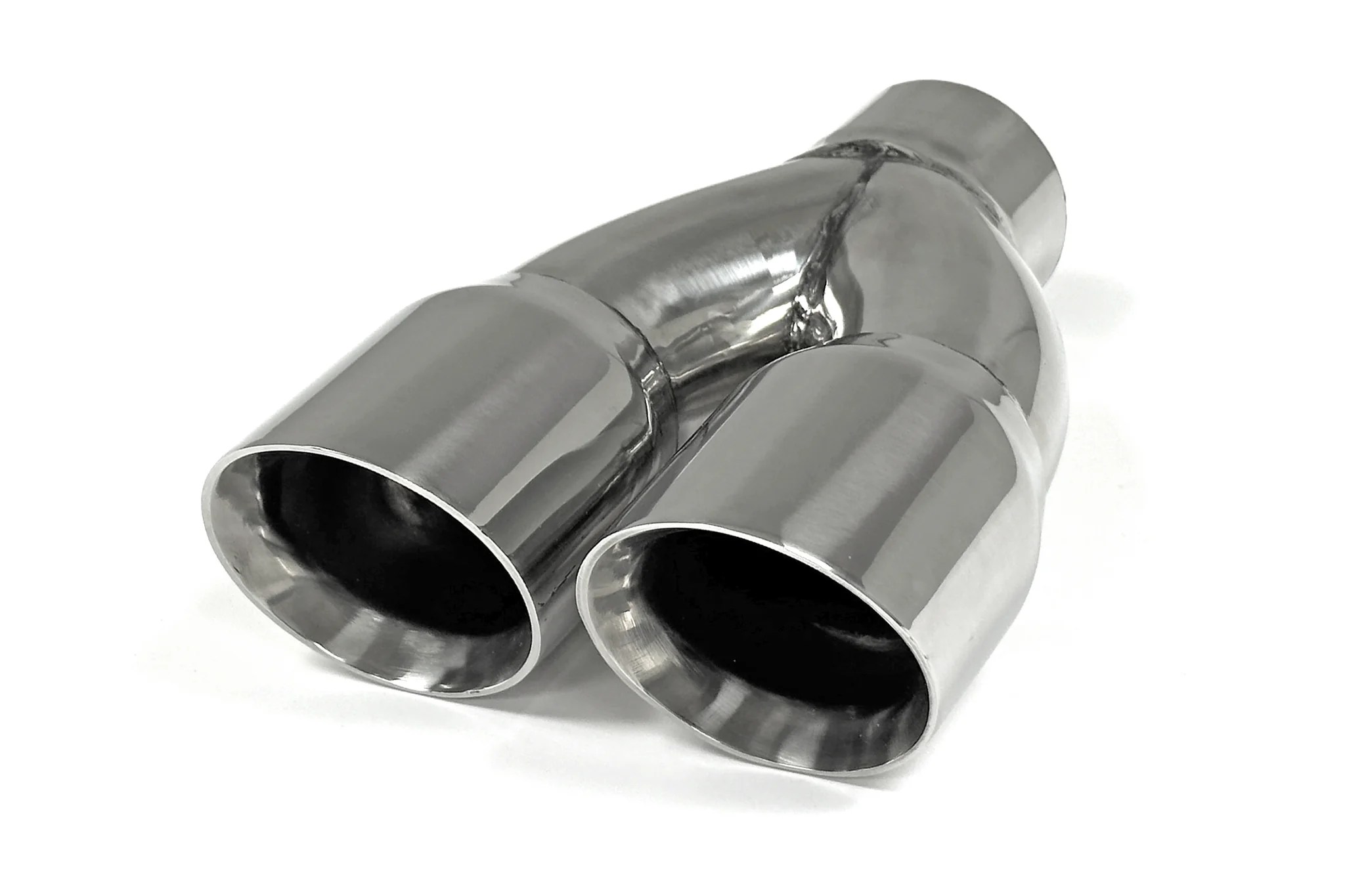 Stainless Steel Dual Outlet Double Wall Exhaust Tip FSWERKS