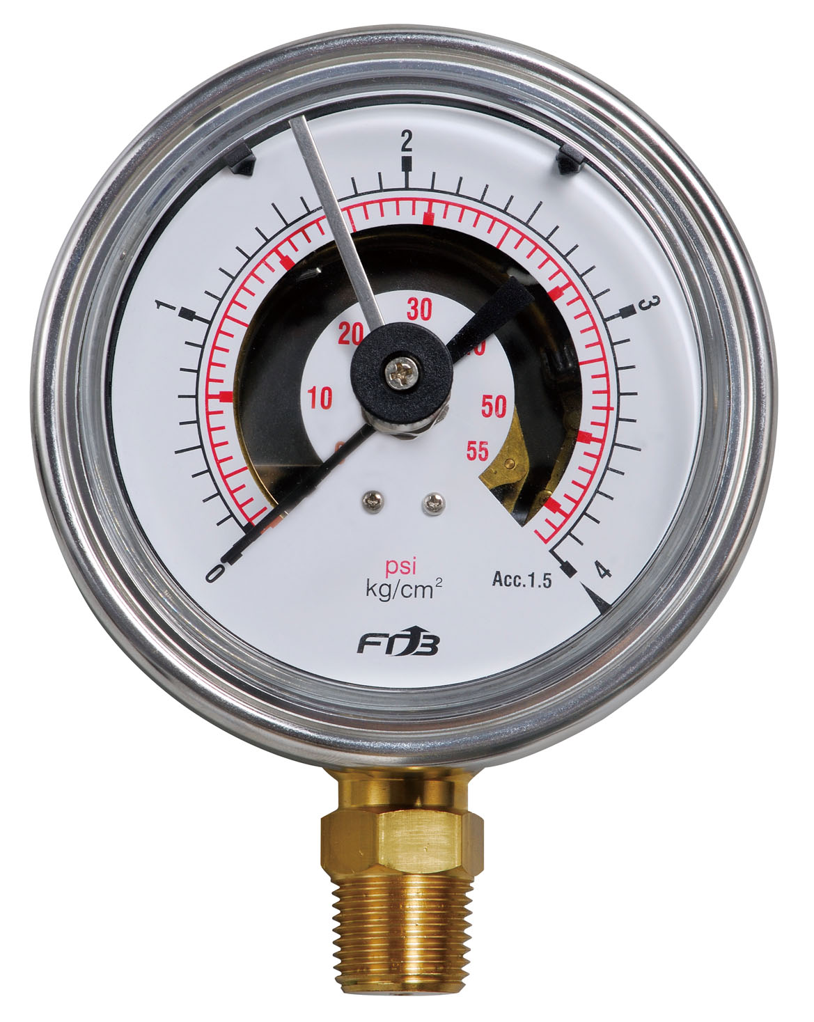 Hydraulic and Pneumatic Pressure Gauge with Switches Hydraulic and