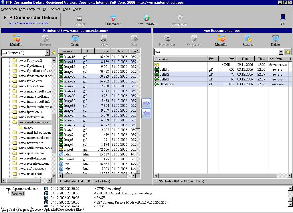 FTP client software FTP Commander Pro