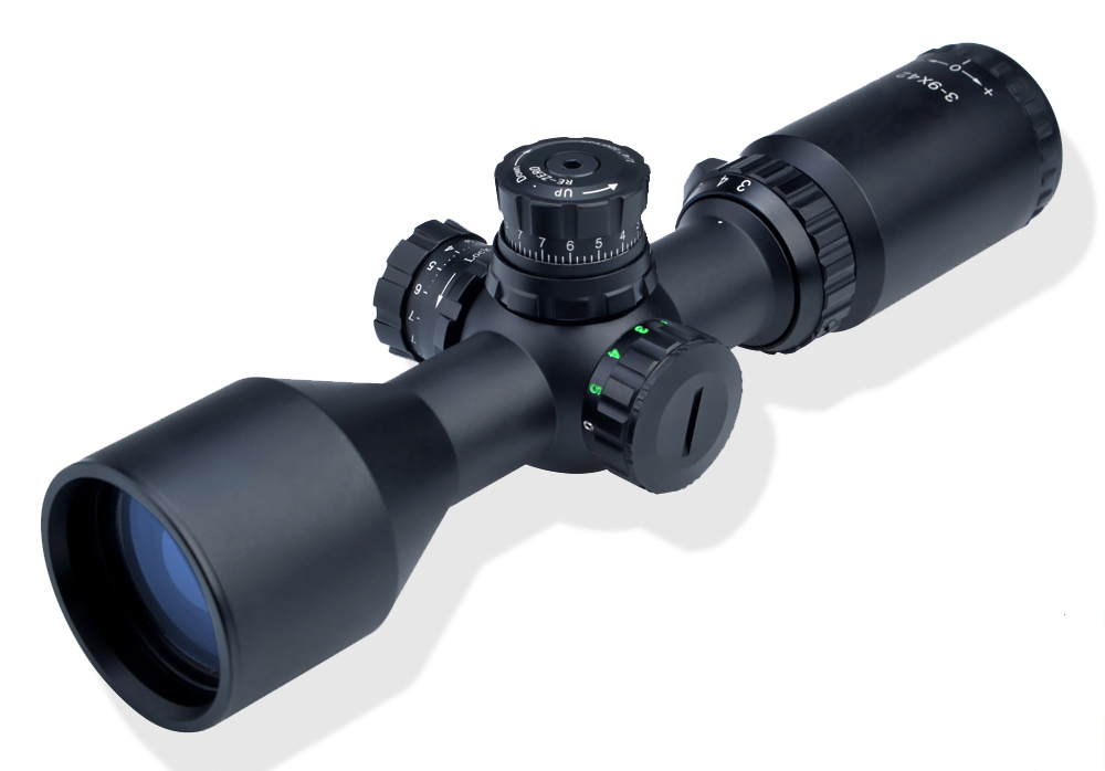 39x42CE R/G Compact Long Eye Relief Glass Reticle Rifle ScopeNantong