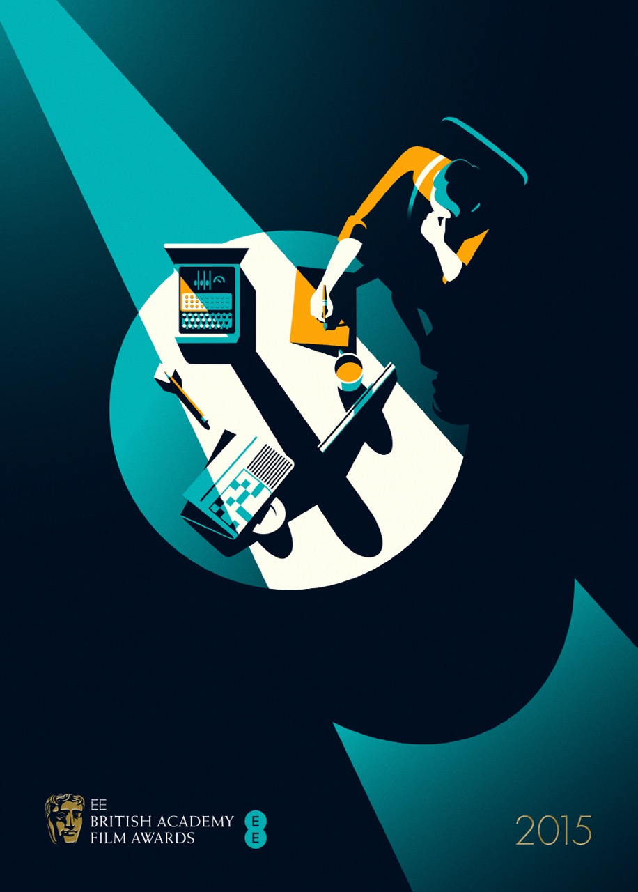 Illustrations Movie Posters for BAFTA 2015 Media