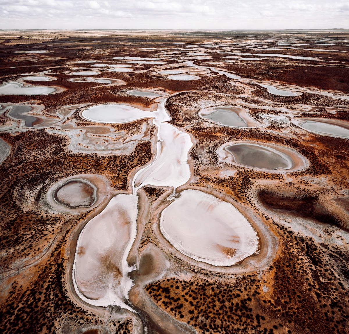 Marvelous Aerial Pictures of Salt Pans in Australia Media