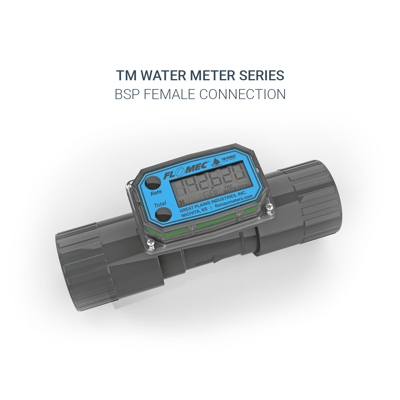 GPI TM Series 1/2" 2" Water Flow Meter Fuel Dump