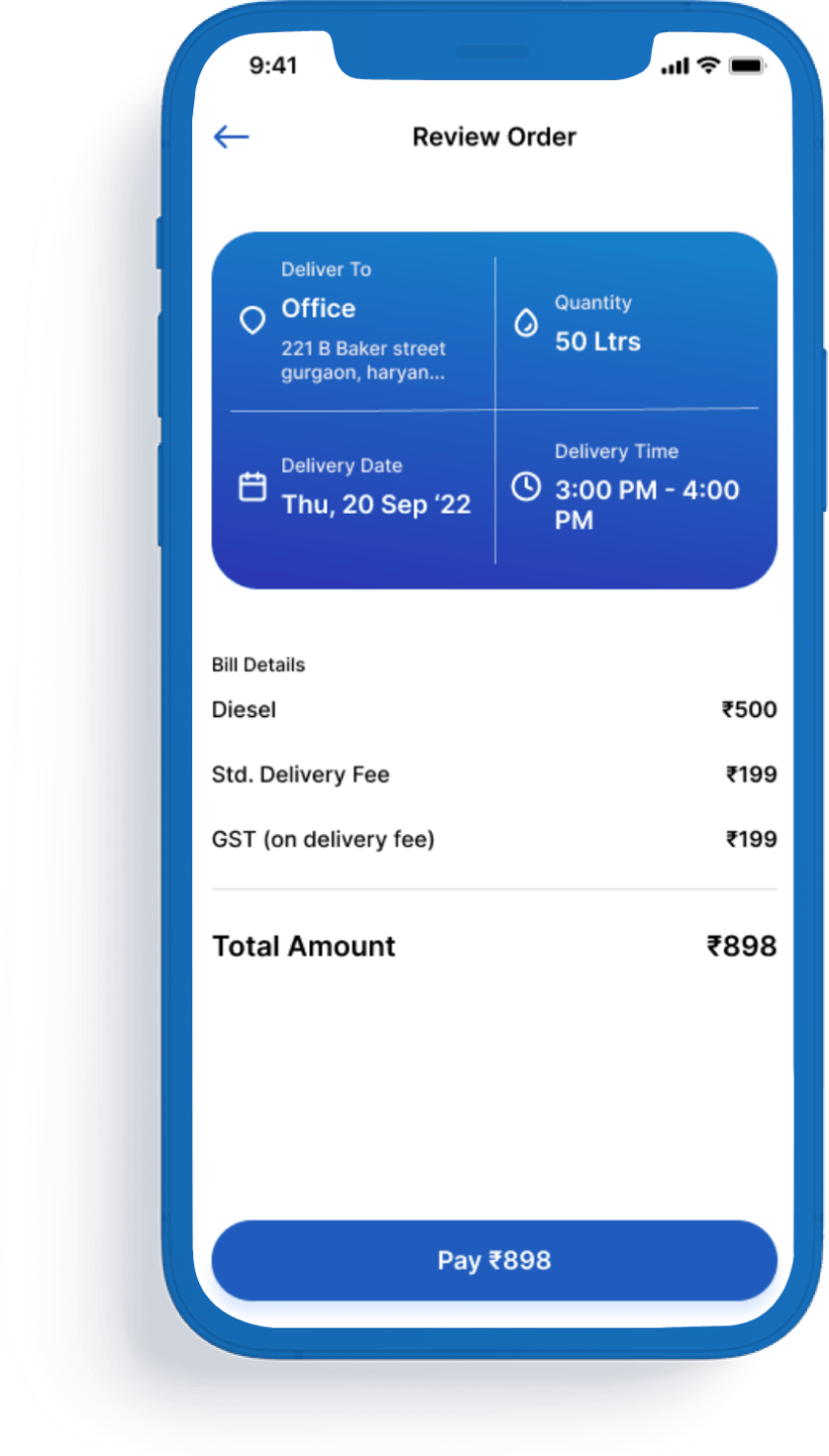 Fuel Wings Pure Diesel Door Delivery. Pure Power.