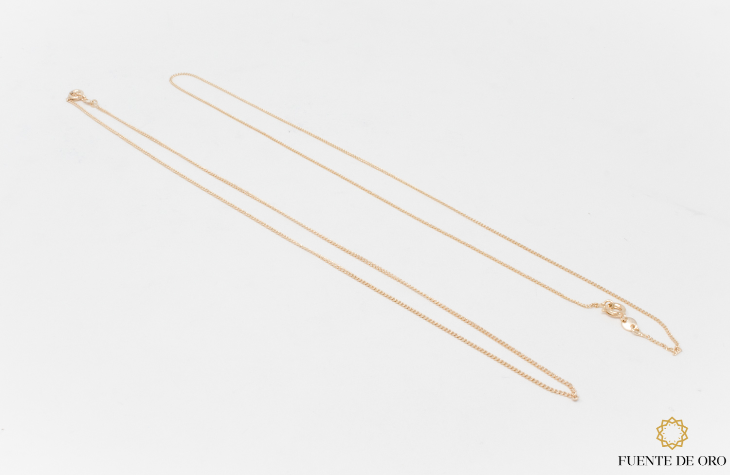 CADENA DELGADA BRONCE BAÑO ORO Fuente de Oro Panamá