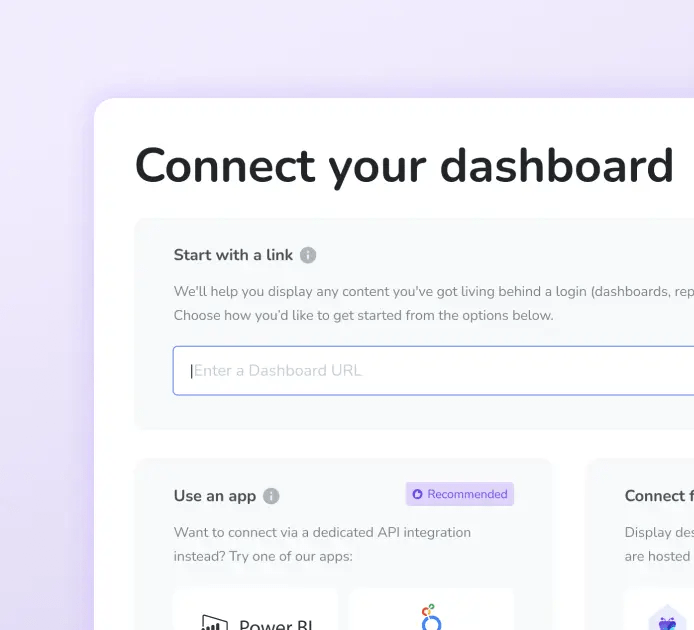TV Dashboard Display Secure Digital Signage Dashboards