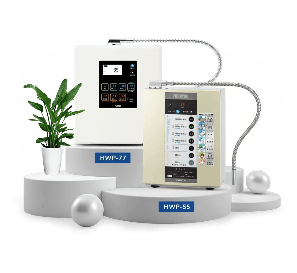FUJIIRYOKI JAPAN Hydrogen Plus Alkaline Water Ionizer