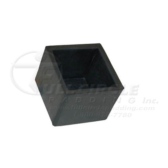 Rubber End Cap 2' x 2" Full Circle Padding