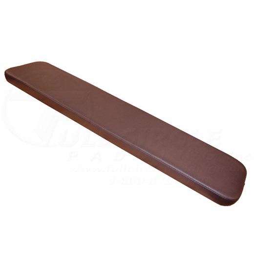 48" Bench Pad with Four M10 x 30mm Hex Head Bolts Full Circle Padding