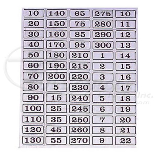 Weight Stack Sticker Set FW163 Full Circle Padding