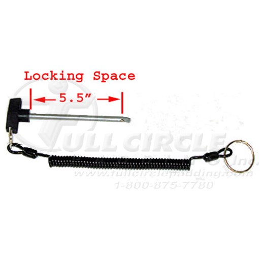 3/8" x 51/2" Weight Stack Selector Pin with Cord FW710SC Full Circle