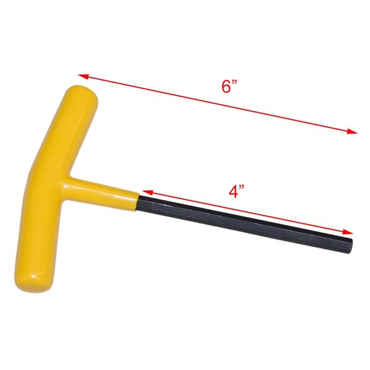 1/4" THandle Hex Key Full Circle Padding