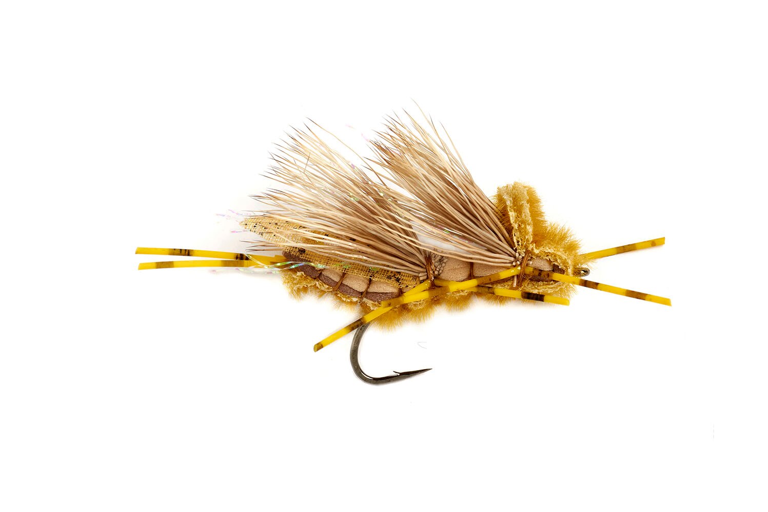 Triple Stack Stone Golden S6 Fishing Fly Dry Flies Fulling Mill