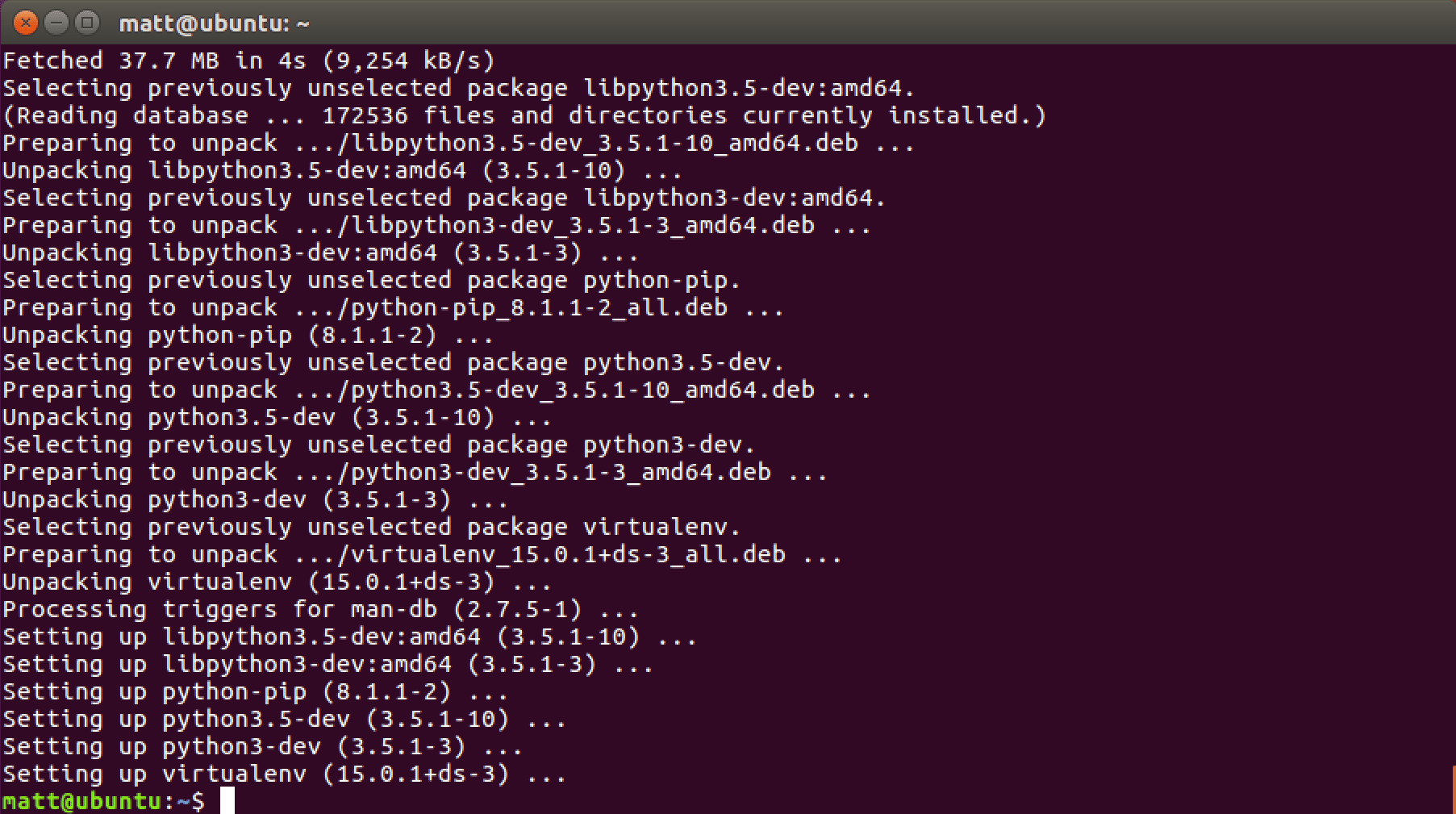 Configuring Python 3, Bottle and Gunicorn for Development on Ubuntu 16.
