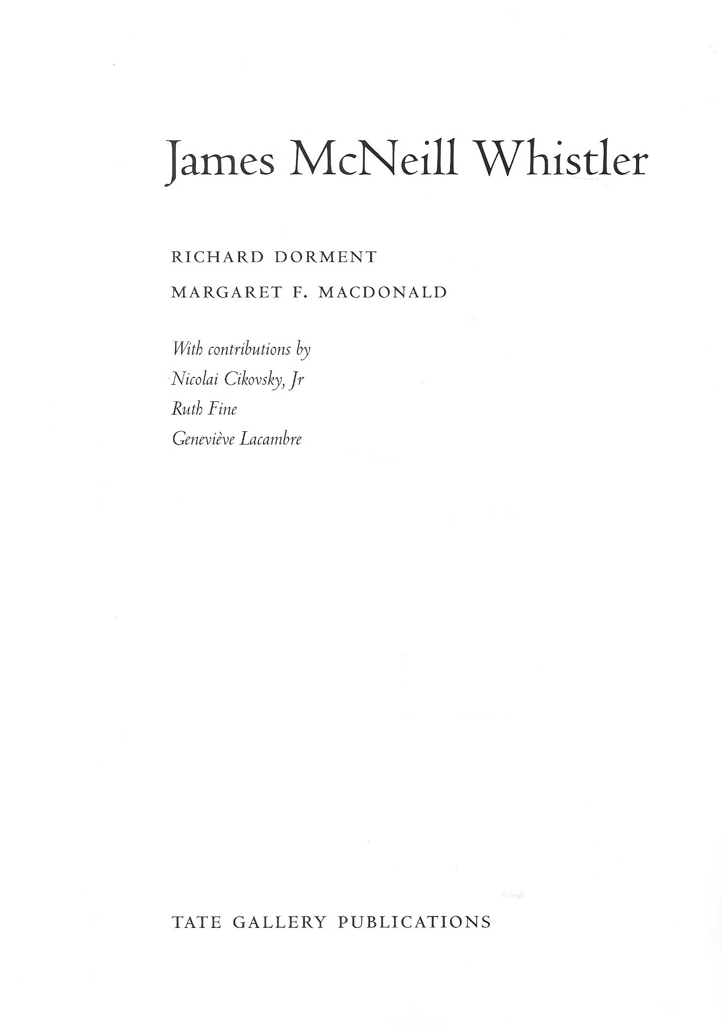 Whistler Research Guide, Tate London