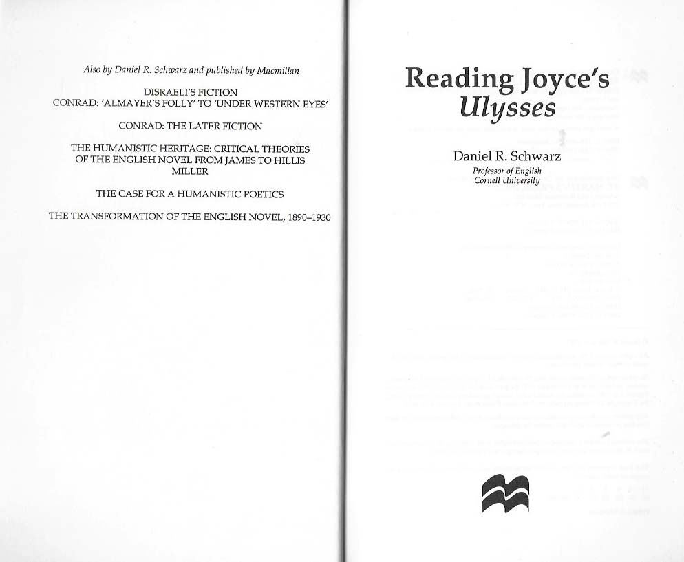 Research Guide, James Joyce, SReading Ulysses
