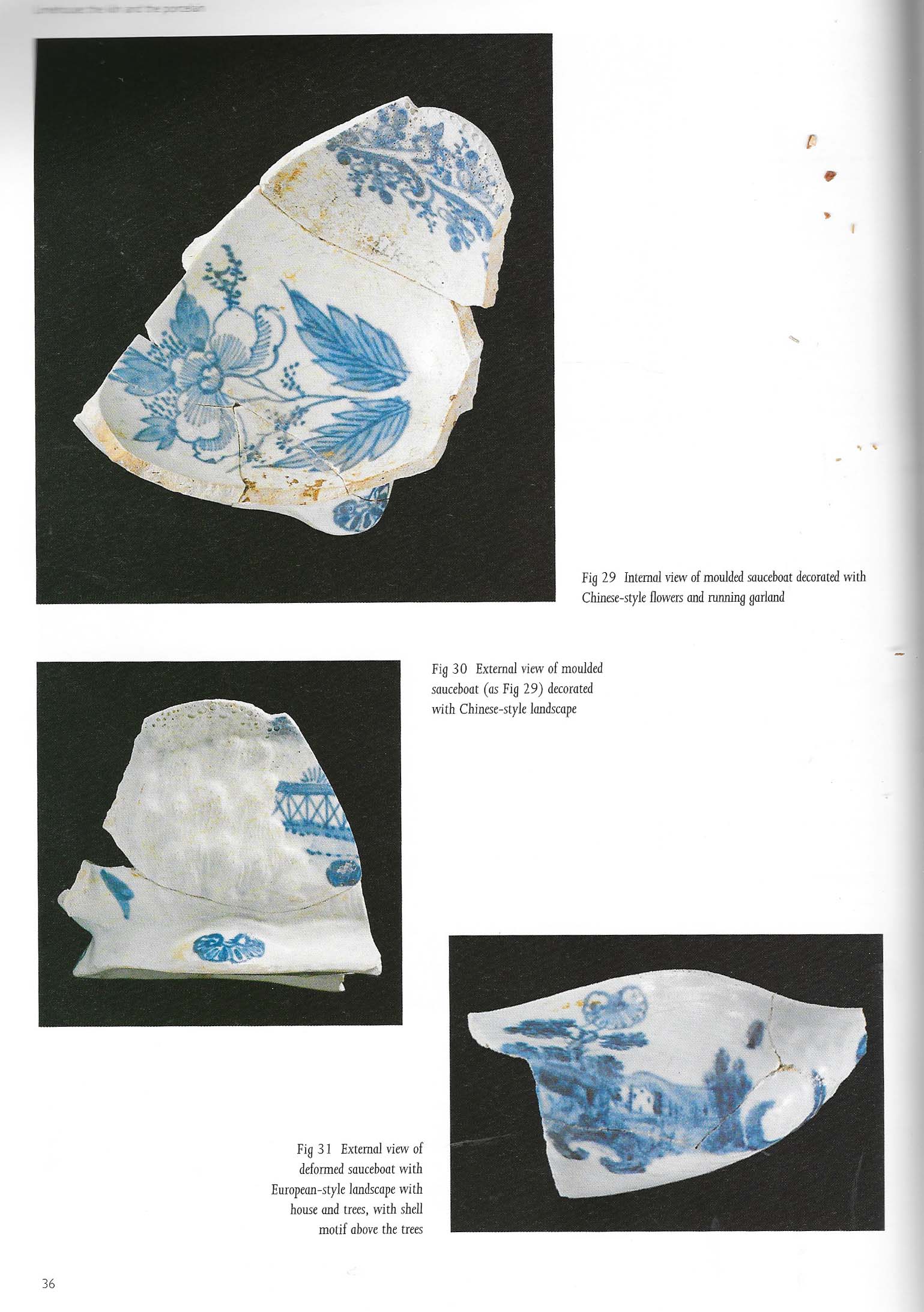 ARCHAEOLOGY, LIMEHOUSE PORCELAIN MANUFACTORY, SAMPLE OF FRAGMENTS