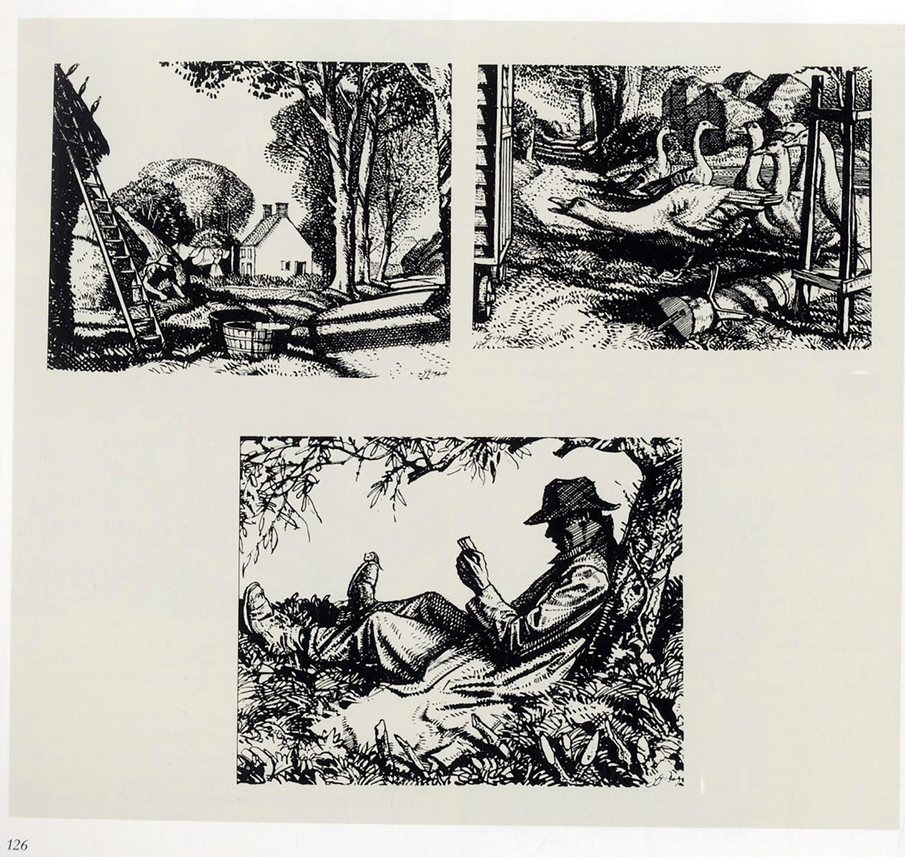 GERALD GARDINER, 1902 1959 five drawings Beetles Gallery London