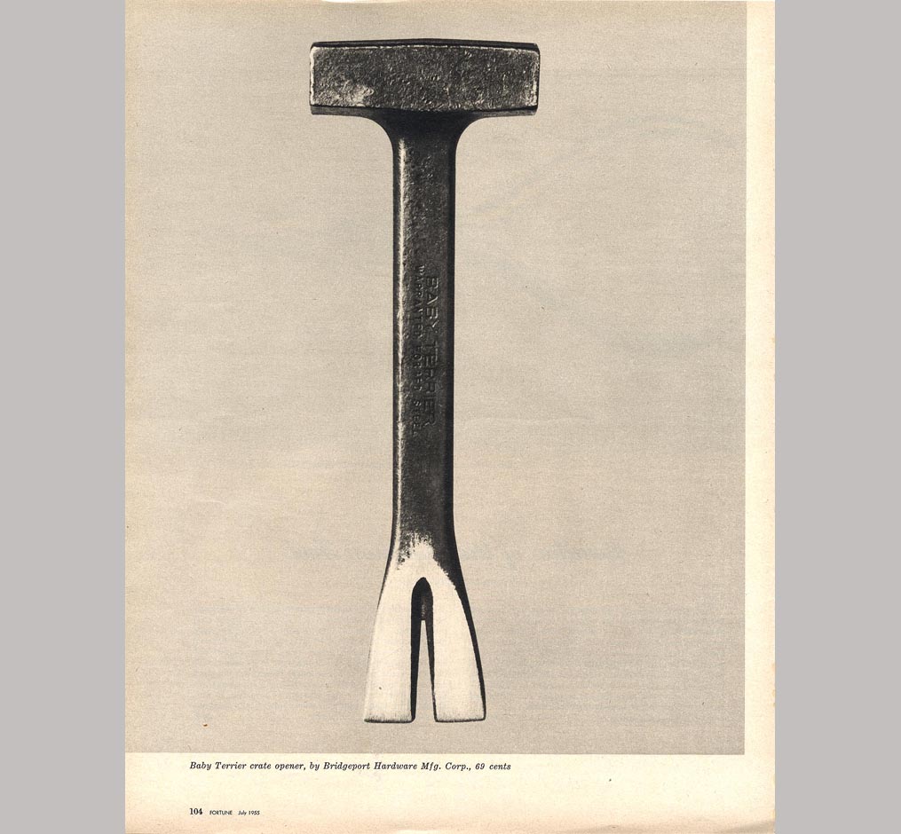 Walker Evans, Beauties of the Common Tool, FORTUNE July 1955