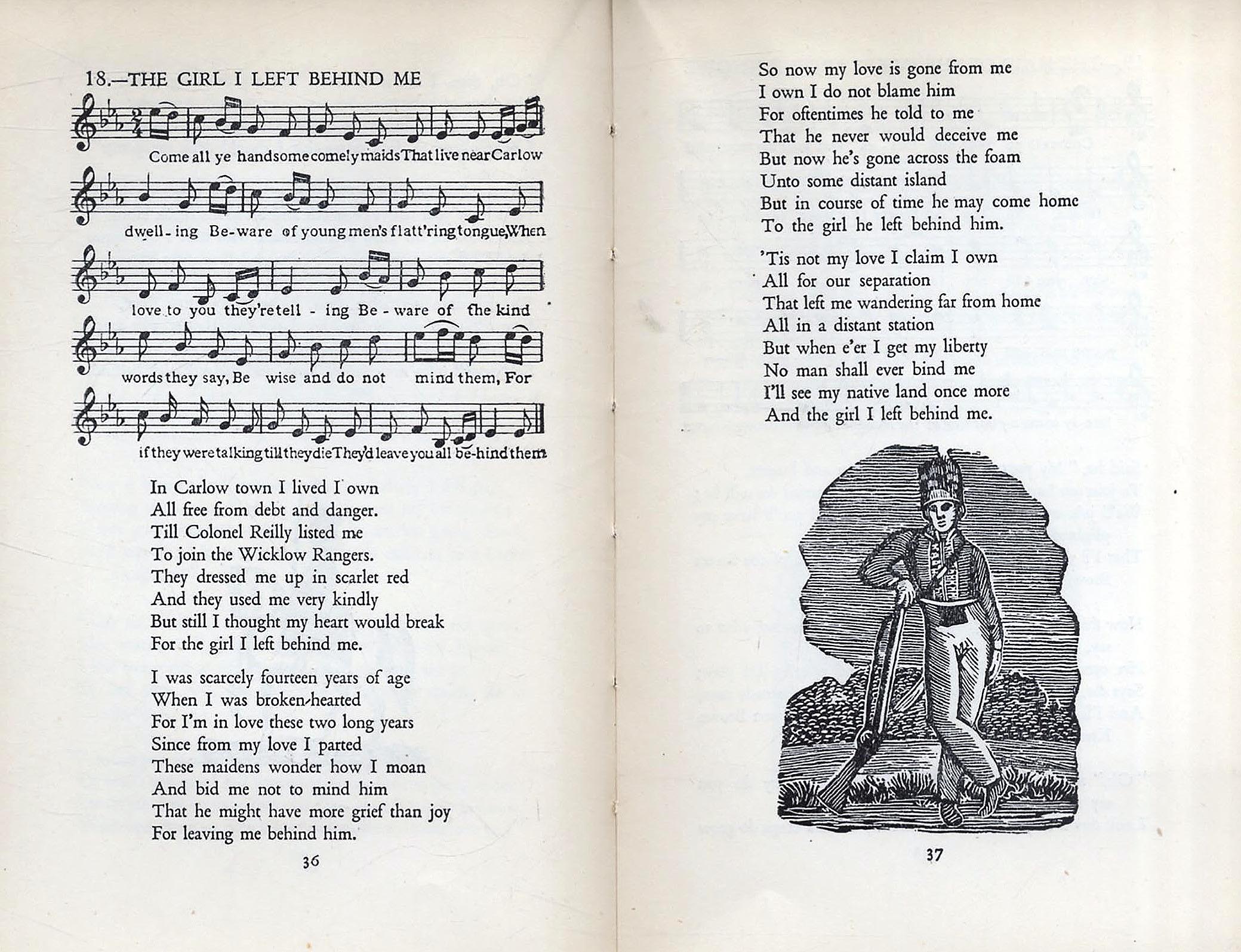 MUSIC MENU, Irish street Ballads