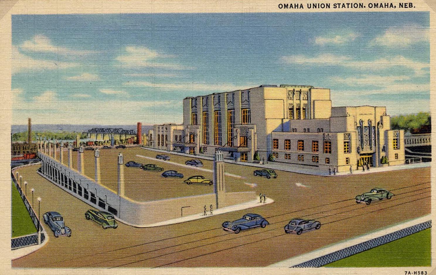 Omaha Union Station, Omaha, Neb. postcard Omaha nebraska, Union