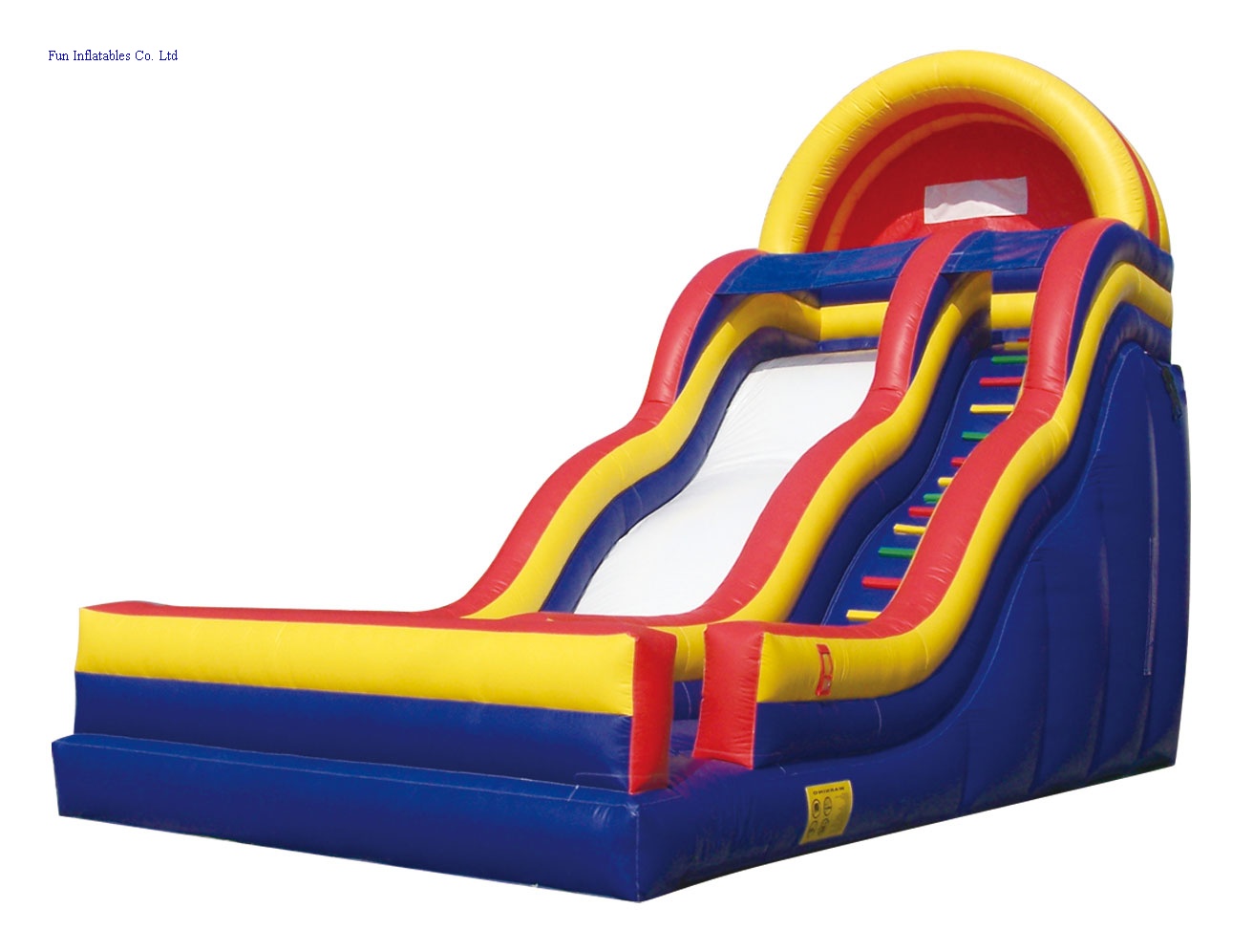 Inflatable wave slide