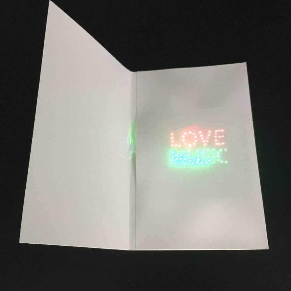 DIY Paper Greeting Card with LED Lights and Music FUNTEK