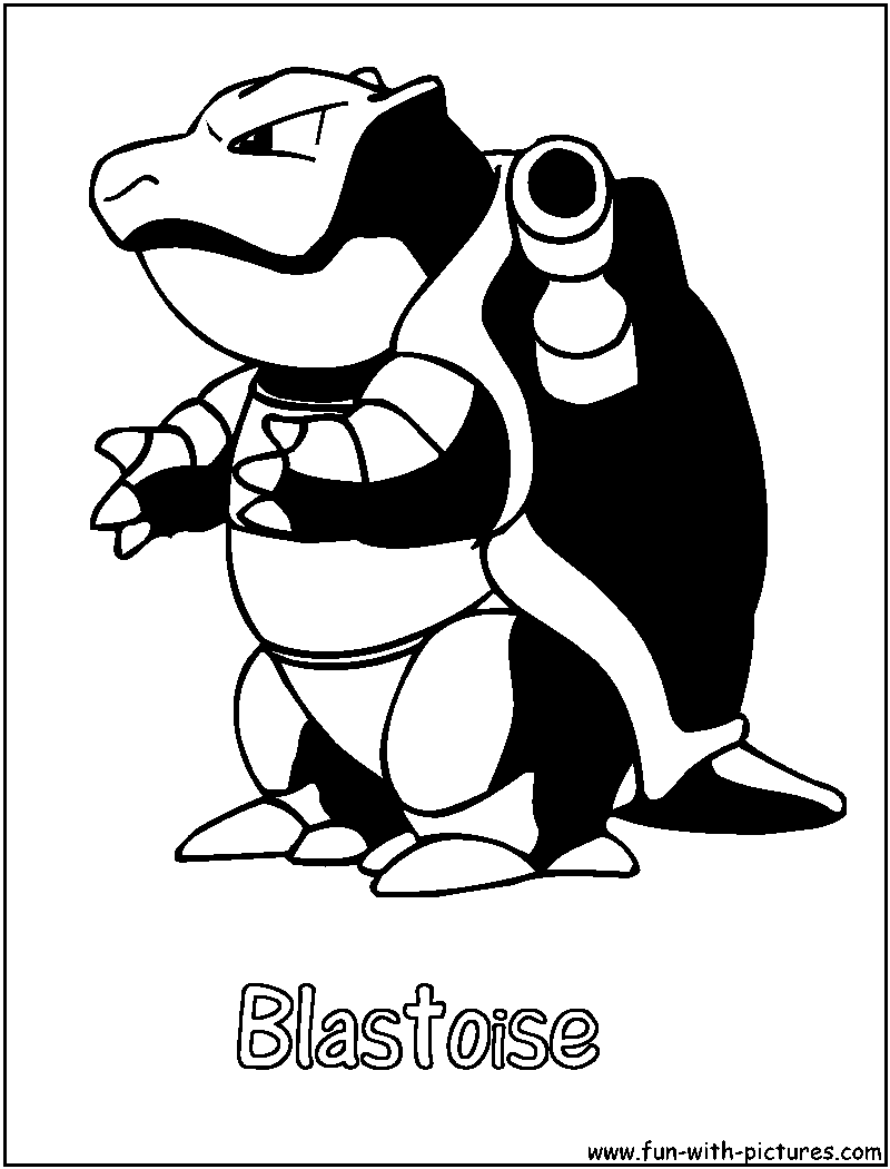 Blastoise Coloring Pages Cartoons Coloring Pages