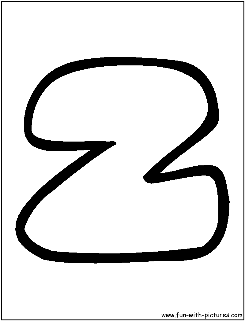 Bubbles Z Coloring Page