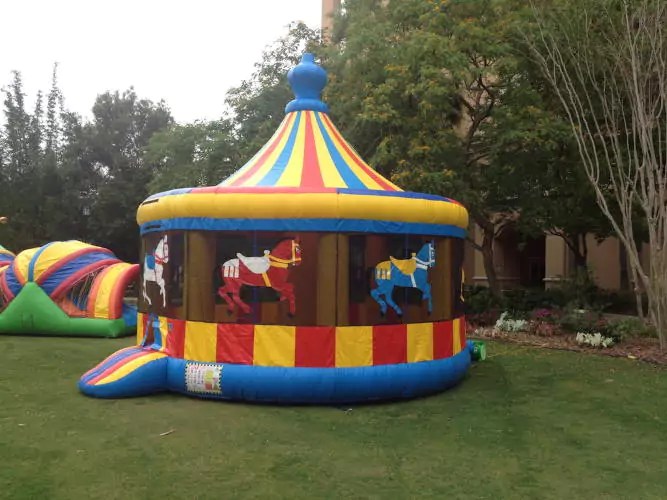 Carousel Themed Bounce House Rental Horse Bounce House in Orlando