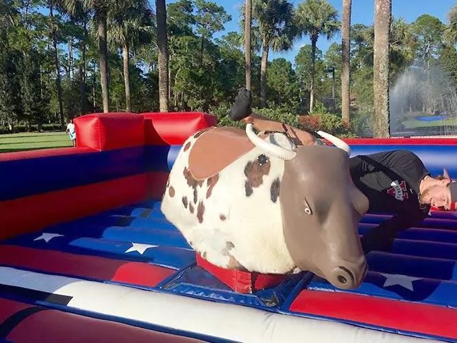 Mechanical Bull Rental Electronic Bull Ride FL Western Themed Rental