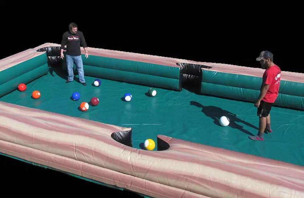 Inflatable Snooker Soccer Pool Multiplayer Fundraiser Game Rental