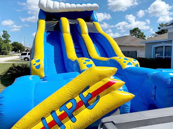 Double Lane Wipeout Waterslide Rental in Altamonte Springs Florida